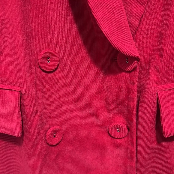 Corduroy red Christmas Blazer size medium - Picture 7 of 15
